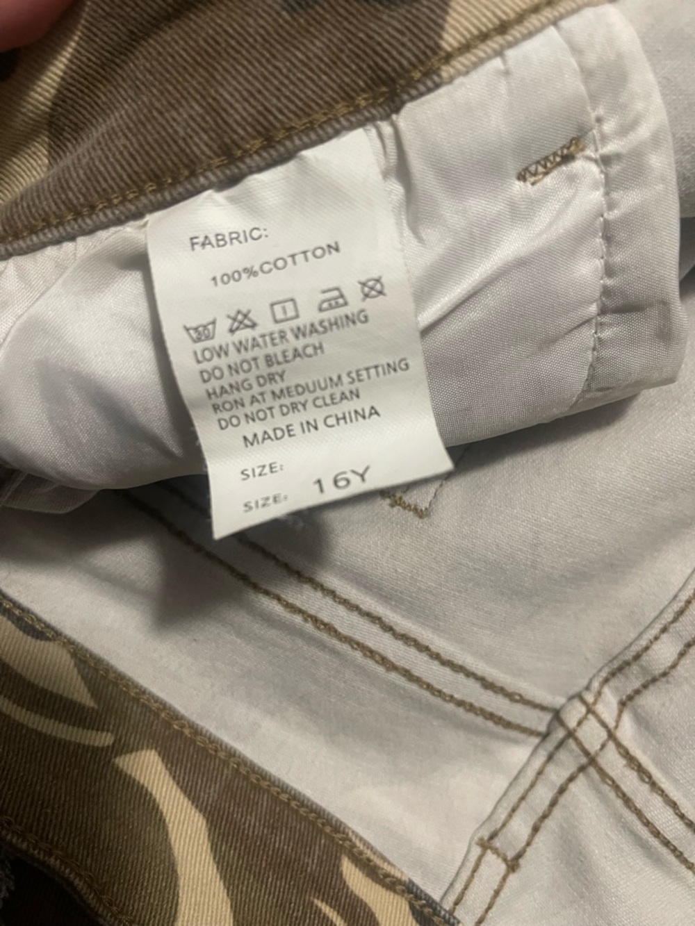 Casual Brown Camouflage Cotton Shorts